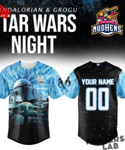 Toledo Mud Hens x Star Wars Mandalorian & Grogu Custom Baseball Jersey