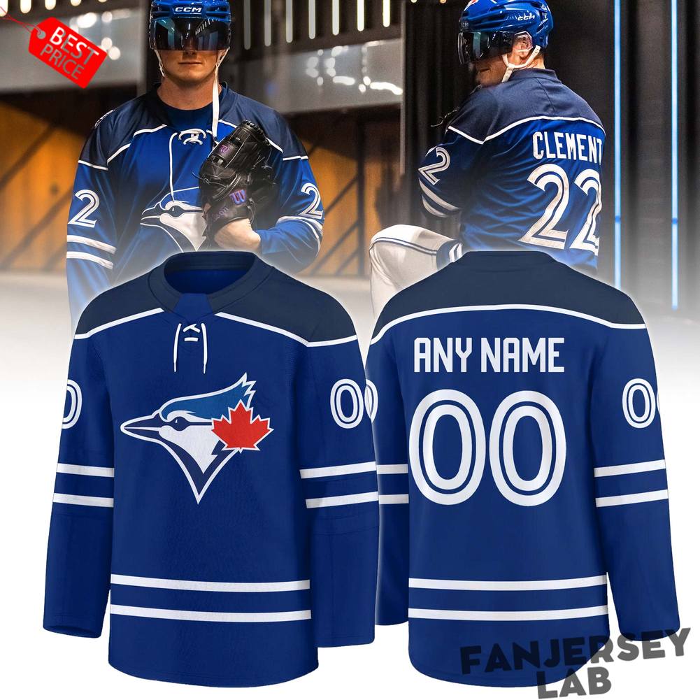 Toronto Blue Jays Ern Dog Appreciation Day Hockey Jersey Toronto Blue Jays Ern Dog Appreciation Day Hockey Jersey