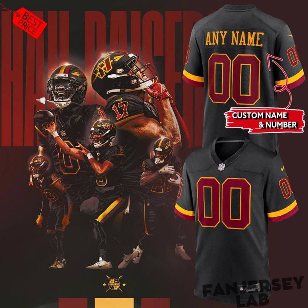 Washington Commanders Hail Raiser 2026 Custom Football Jersey Washington Commanders Hail Raiser 2026 Custom Football Jersey