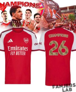 Arsenal Premier League Champions 2025-2026 Jersey