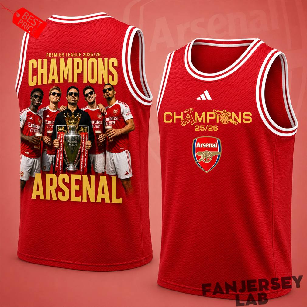 Arsenal Premium Premier League Champions 2025/26 Tank Top Jersey Arsenal Premium Premier League Champions 2025/26 Tank Top Jersey