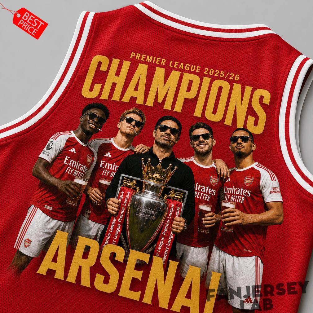 Arsenal Premium Premier League Champions 2025/26 Tank Top Jersey Arsenal Premium Premier League Champions 2025/26 Tank Top Jersey