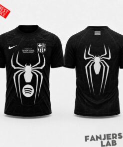 Barcelona x Spider Man Venom Julian Alvarez Black Jersey