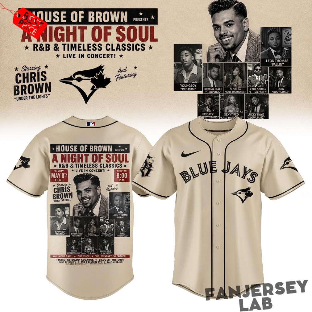 Baseball All Teams x Chris Brown “A Night of Soul” Special Baseball Jersey Baseball All Teams x Chris Brown “A Night of Soul” Special Baseball Jersey