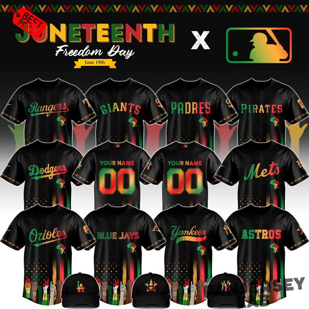Baseball All Teams x Juneteeth Freedom Day 2026 Custom Jersey Baseball All Teams x Juneteeth Freedom Day 2026 Custom Jersey