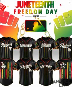 Baseball All Teams x Juneteeth Freedom Day 2026 Custom Jersey