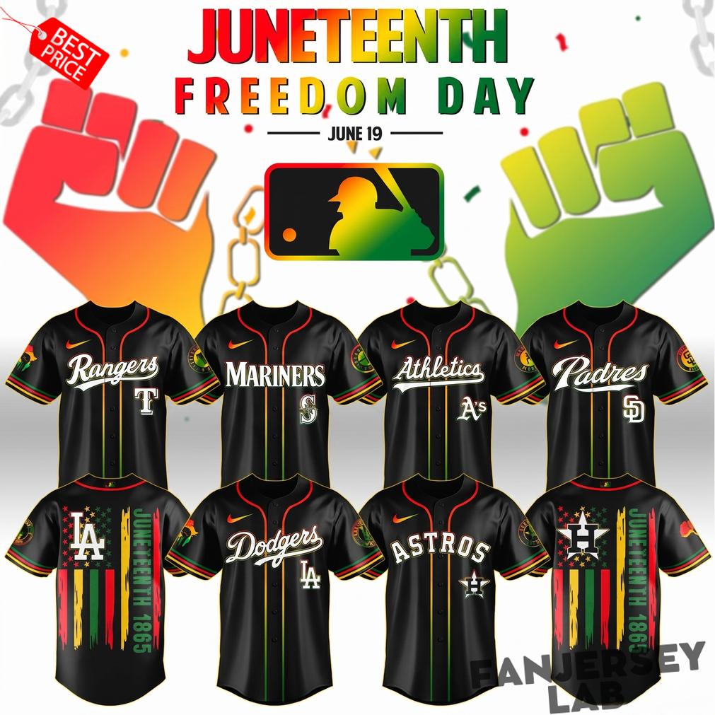Baseball All Teams x Juneteeth Freedom Day 2026 Custom Jersey Baseball All Teams x Juneteeth Freedom Day 2026 Custom Jersey