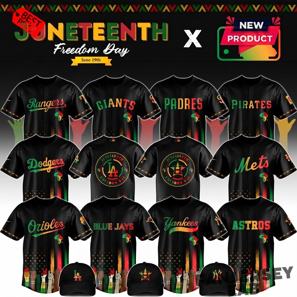 Baseball All Teams x Juneteeth Freedom Day 2026 Custom Jersey Baseball All Teams x Juneteeth Freedom Day 2026 Custom Jersey
