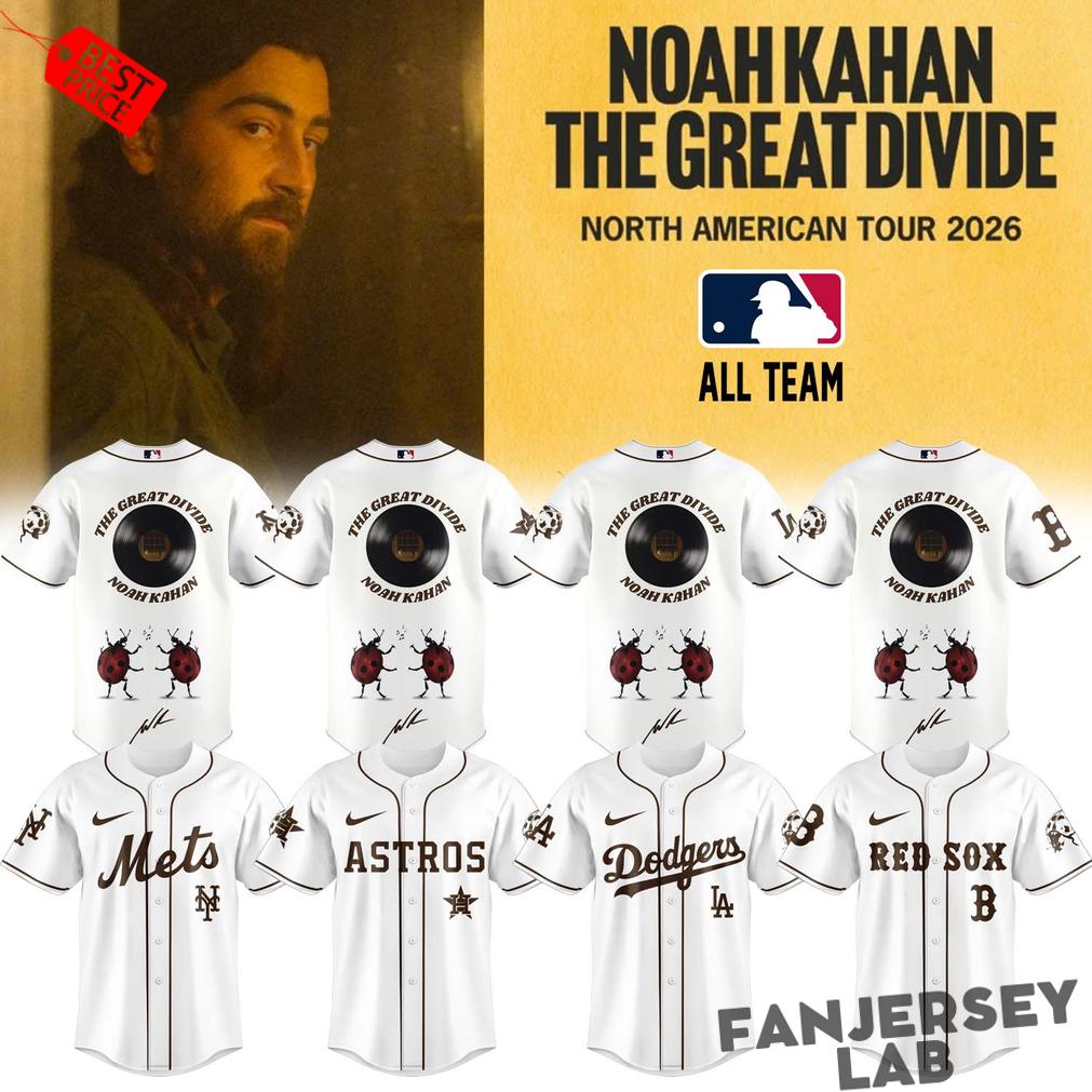 Baseball All Teams x Noah Kahan “The Great Divide: The Last Of The Bugs” Album 2026 Special Baseball Jersey Baseball All Teams x Noah Kahan “The Great Divide: The Last Of The Bugs” Album 2026 Special Baseball Jersey