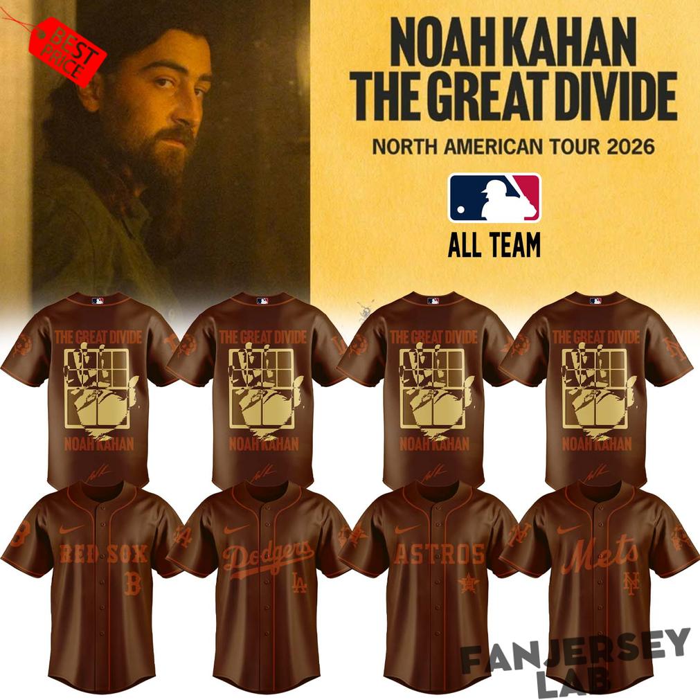 Baseball All Teams x Noah Kahan “The Great Divide: The Last Of The Bugs” Album 2026 Special Baseball Jersey Baseball All Teams x Noah Kahan “The Great Divide: The Last Of The Bugs” Album 2026 Special Baseball Jersey