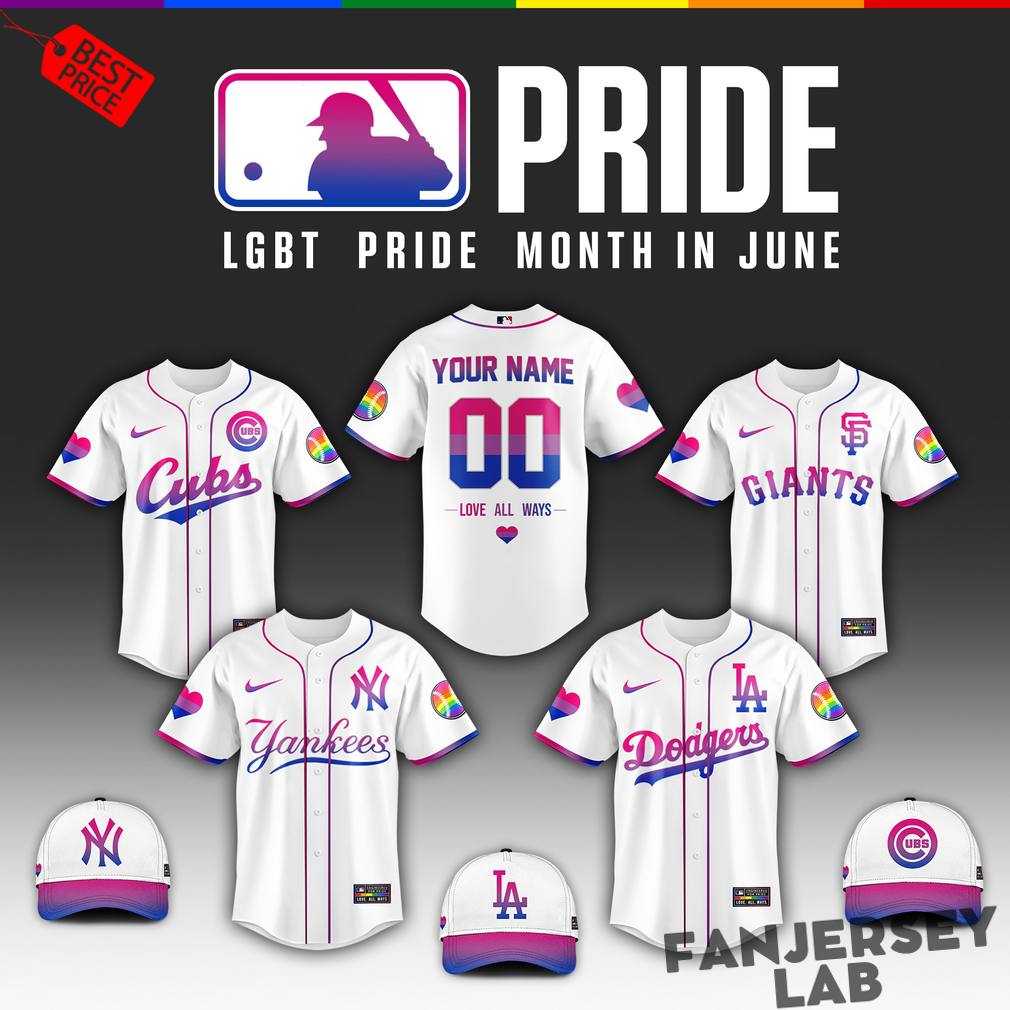 Baseball All Teams x Pride Month 2026 Custom Jersey Baseball All Teams x Pride Month 2026 Custom Jersey