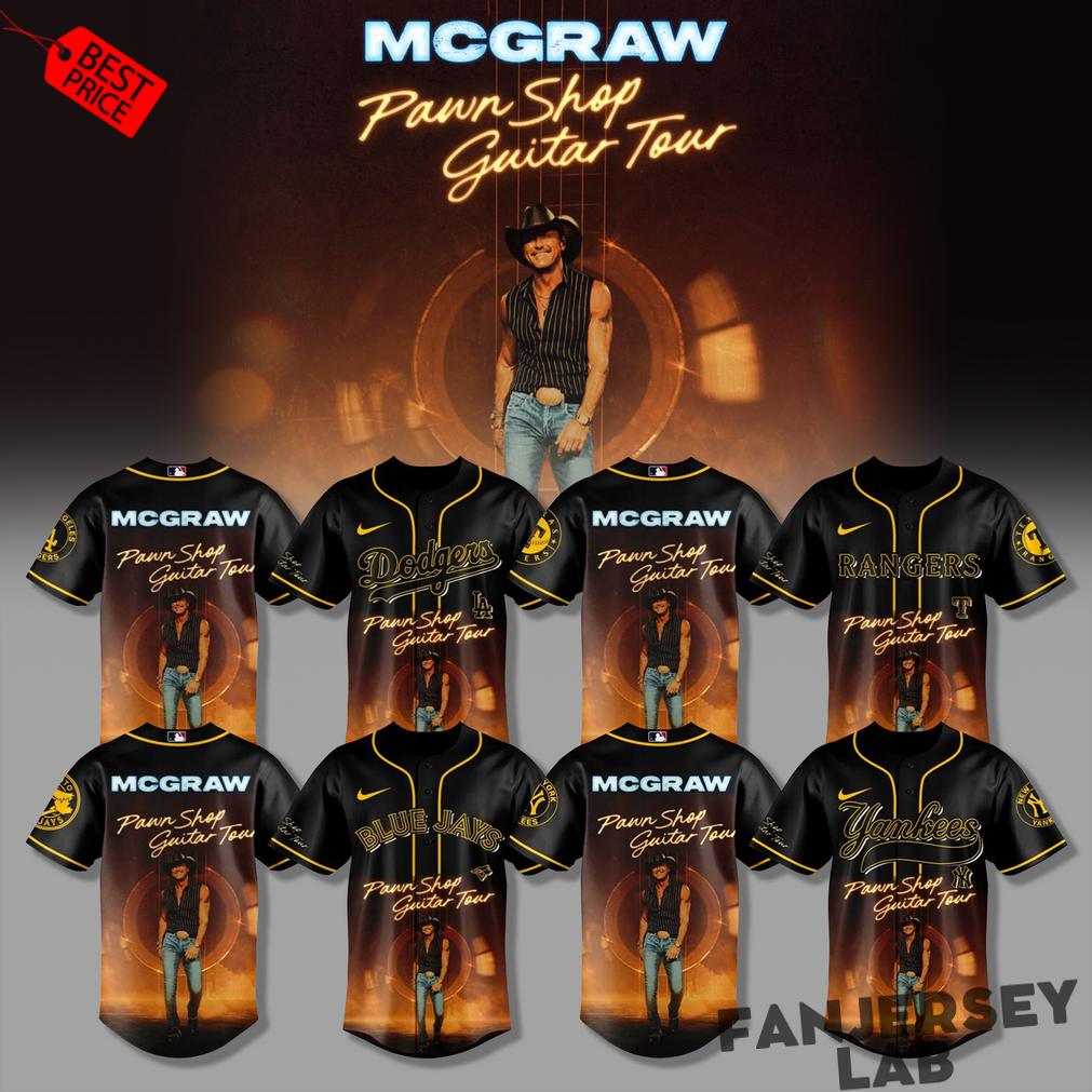 Baseball All Teams x Tim McGraw Pawn Shop Guitar Tour 2026 Baseball Jersey Baseball All Teams x Tim McGraw Pawn Shop Guitar Tour 2026 Baseball Jersey