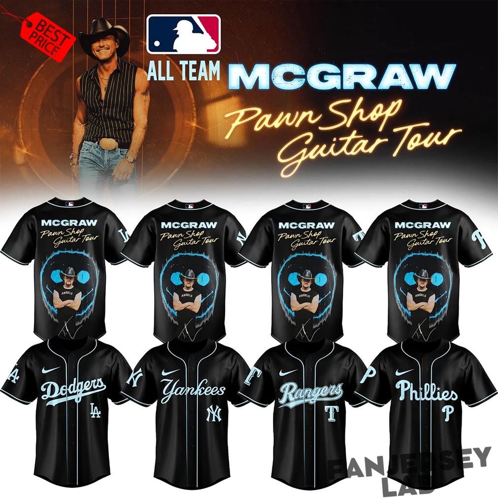 Baseball All Teams x Tim McGraw Pawn Shop Guitar Tour 2026 Baseball Jersey Baseball All Teams x Tim McGraw Pawn Shop Guitar Tour 2026 Baseball Jersey