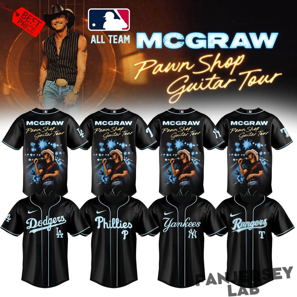 Baseball All Teams x Tim McGraw Pawn Shop Guitar Tour 2026 Baseball Jersey Baseball All Teams x Tim McGraw Pawn Shop Guitar Tour 2026 Baseball Jersey