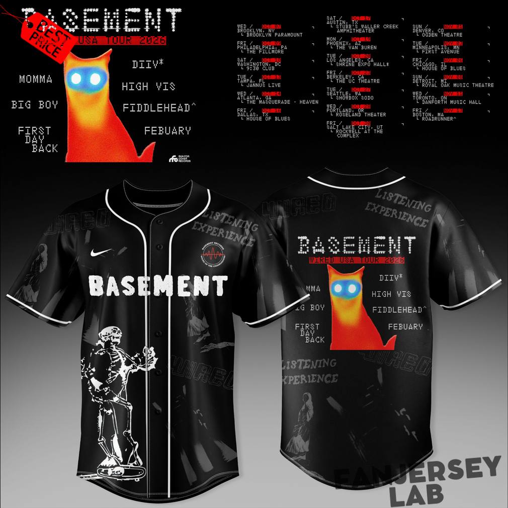 Basement WIRED USA Tour 2026 Baseball Jersey Basement WIRED USA Tour 2026 Baseball Jersey