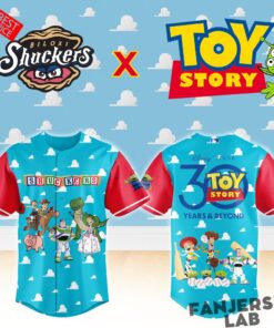 Biloxi Shuckers x Toy Story 30 Years & Beyond Baseball Jersey