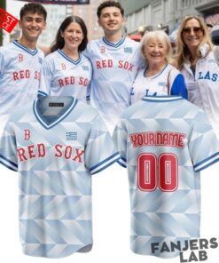 Boston Red Sox Greek American Celebration Night 2026 Custom Baseball Jersey Boston Red Sox Greek American Celebration Night 2026 Custom Baseball Jersey