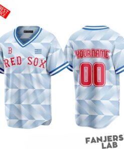 Boston Red Sox Greek American Celebration Night 2026 Custom Baseball Jersey