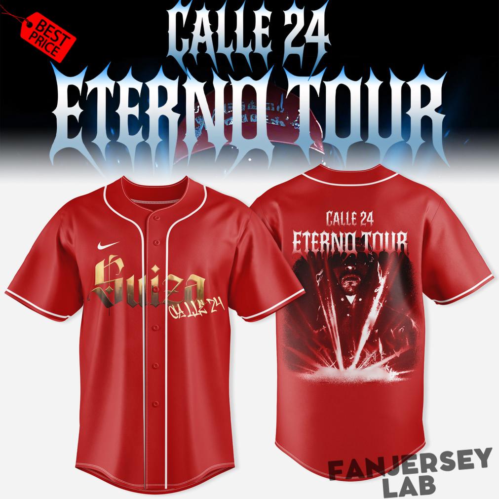 Calle 24 Eterno Tour 2026 Baseball Jersey Calle 24 Eterno Tour 2026 Baseball Jersey