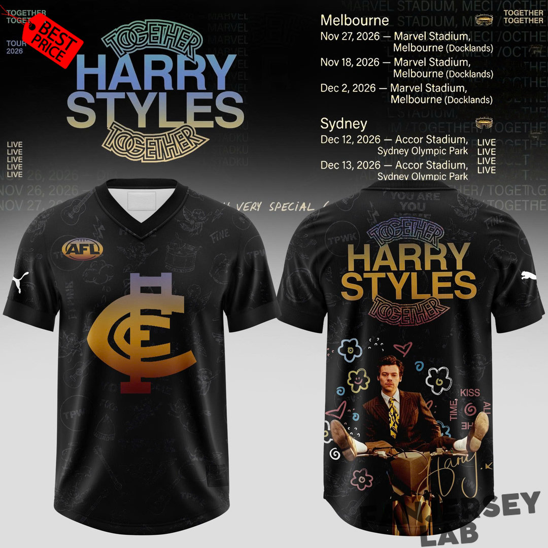 Carlton Blues Football x Harry Styles Together Together Tour 2026 Football Jersey Carlton Blues Football x Harry Styles Together Together Tour 2026 Football Jersey