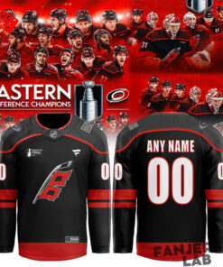 Carolina Hurricanes Eastern Conference Champions 2026 Custom Hockey Jersey Carolina Hurricanes Eastern Conference Champions 2026 Custom Hockey Jersey