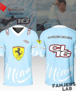 Charles Leclerc 16 Miami GP 2026 Special Football Jersey