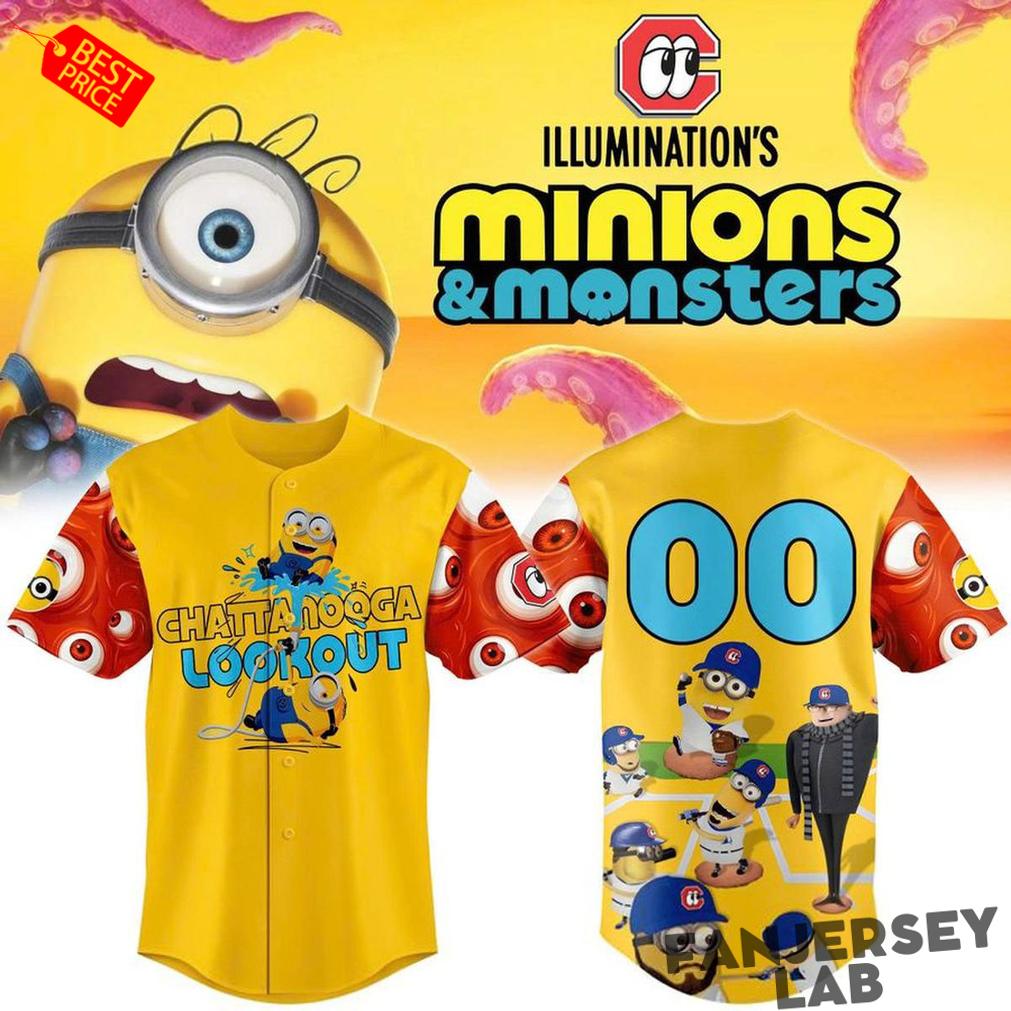 Chattanooga Lookouts x Minions & Monster Custom Jersey Chattanooga Lookouts x Minions & Monster Custom Jersey