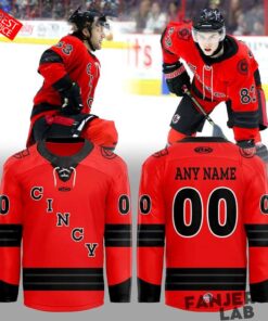 Cincinnati Cyclones 2026 Red Game Custom Jersey