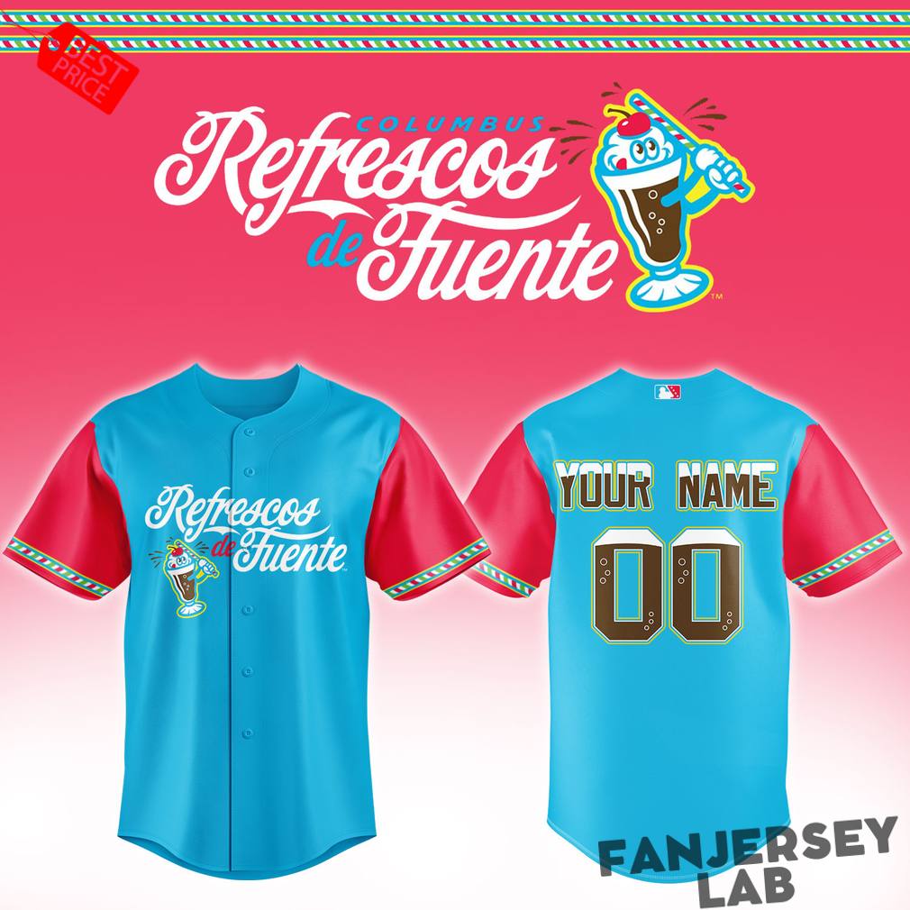 Columbus Clingstones Refrescos de Fuente 2026 Custom Jersey Columbus Clingstones Refrescos de Fuente 2026 Custom Jersey