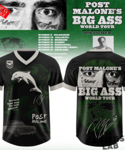 Dolphins x Post Malone Big Ass World Tour 2026 Football Jersey