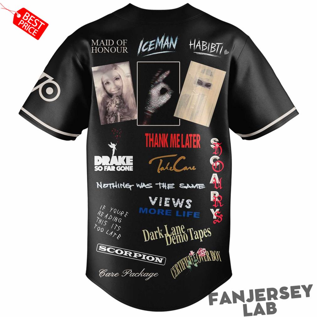Drake Iceman Maid of Honour & Habibti Special Baseball Jersey Drake Iceman Maid of Honour & Habibti Special Baseball Jersey