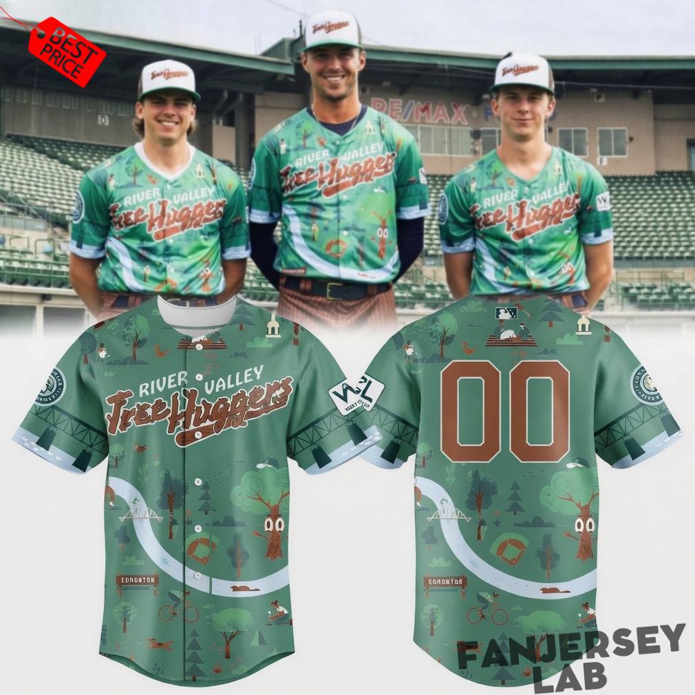 Edmonton Riverhawks 2026 River Valley Tree Hugger Custom Baseball Jersey Edmonton Riverhawks 2026 River Valley Tree Hugger Custom Baseball Jersey