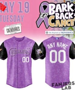 El Paso Chihuahuas 2026 Bark Back at Cancer Custom Baseball Jersey