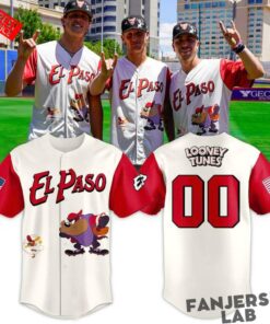 El Paso Chihuahuas x Looney Tunes Custom Baseball Jersey