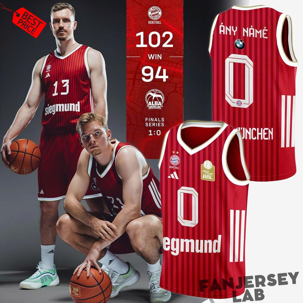 FC Bayern Basketball 2026/27 Home Custom Basketball Jersey FC Bayern Basketball 2026/27 Home Custom Basketball Jersey
