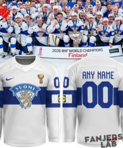 Finland 2026 IIHF World Champions Custom Hockey Jersey