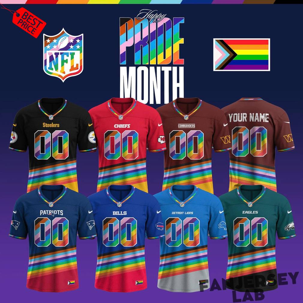 Football All Teams x Happy Pride Month Custom Jersey Football All Teams x Happy Pride Month Custom Jersey