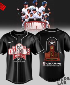 Georgia Bulldogs SEC 2026 Baseball Champions Special Baseball Jersey