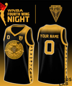 Golden State Valkyries x Fourth Wing Night 2026 Custom Basketball Jersey