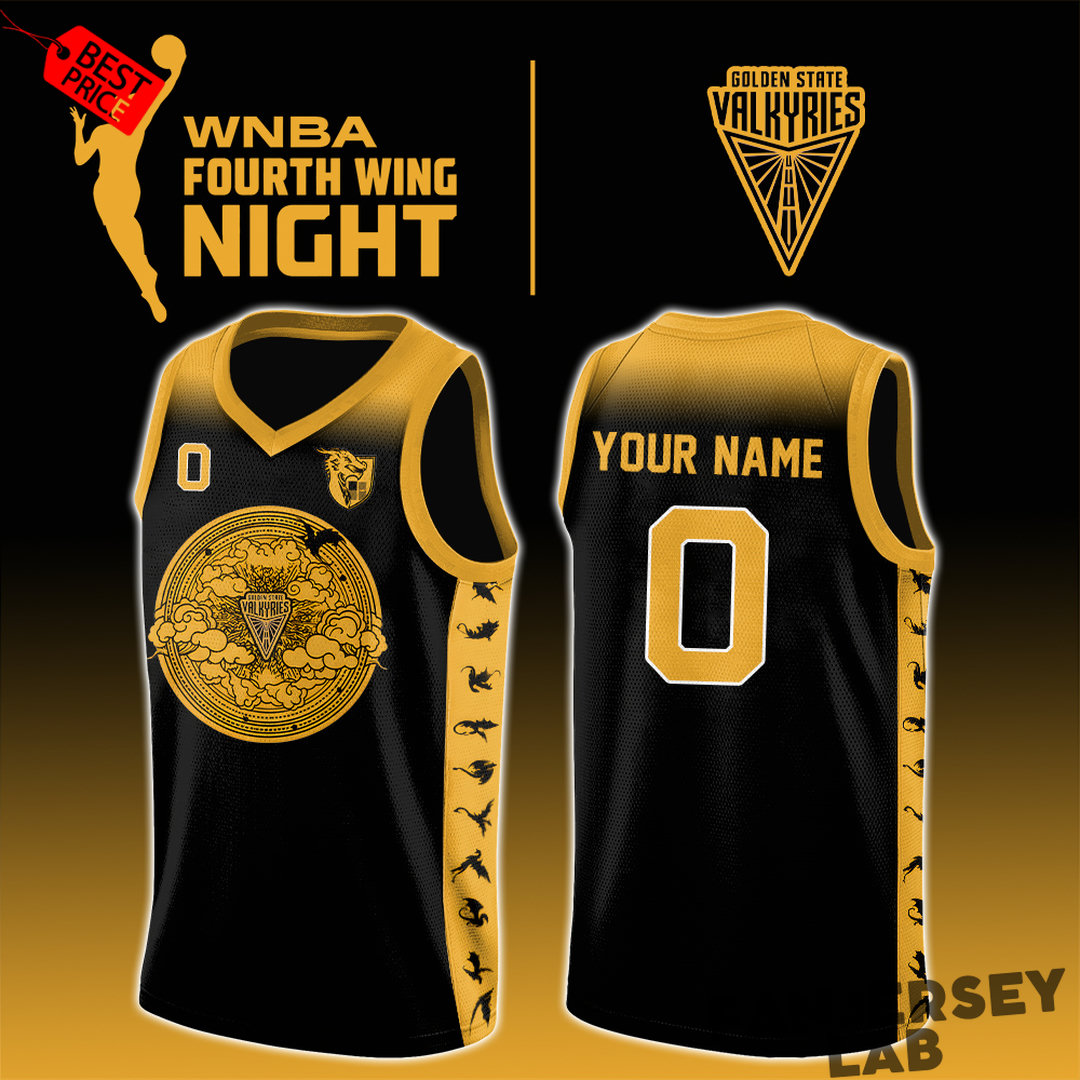Golden State Valkyries x Fourth Wing Night 2026 Custom Basketball Jersey Golden State Valkyries x Fourth Wing Night 2026 Custom Basketball Jersey