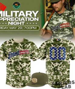 Greensboro Grasshoppers 2026 Military Appreciation Night Camo Jersey