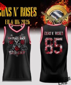 Guns N’ Roses World Tour 2026 Basketball Jersey