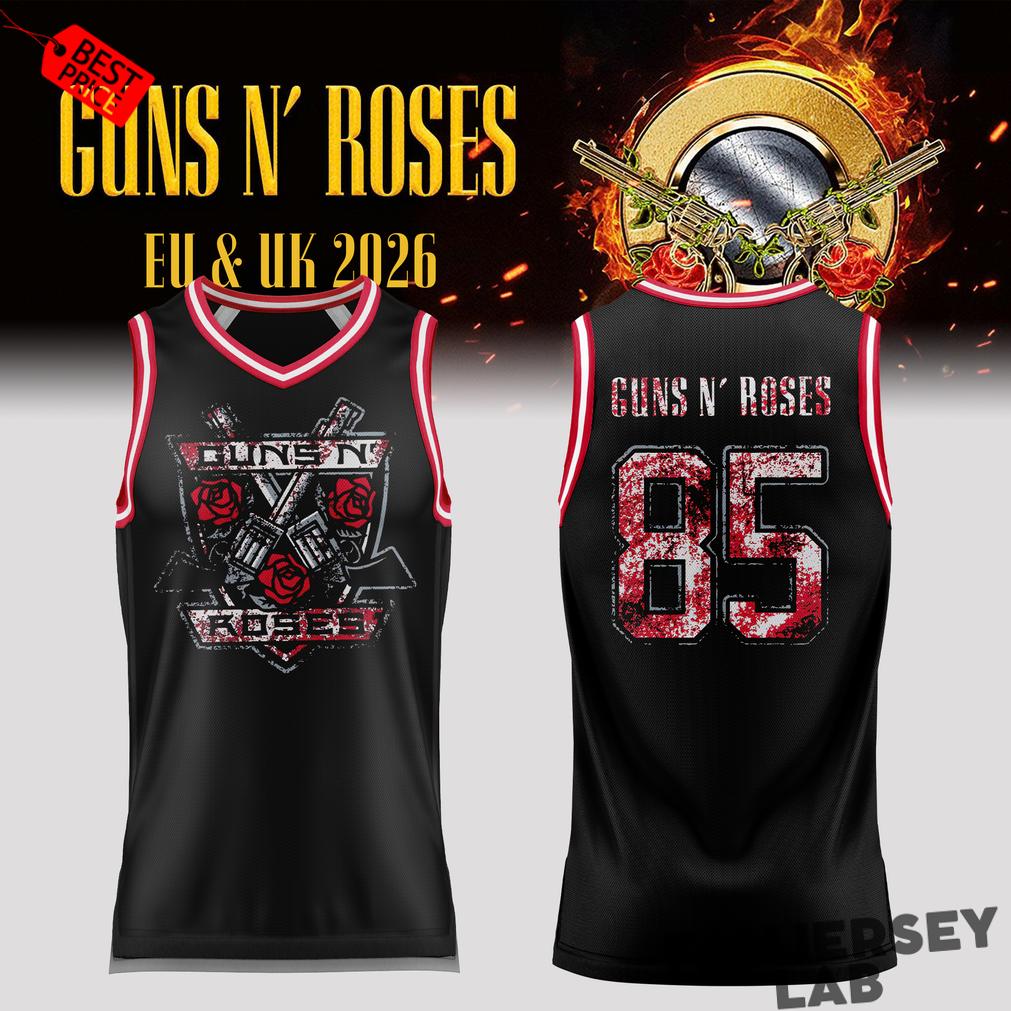 Guns N’ Roses World Tour 2026 Basketball Jersey Guns N’ Roses World Tour 2026 Basketball Jersey