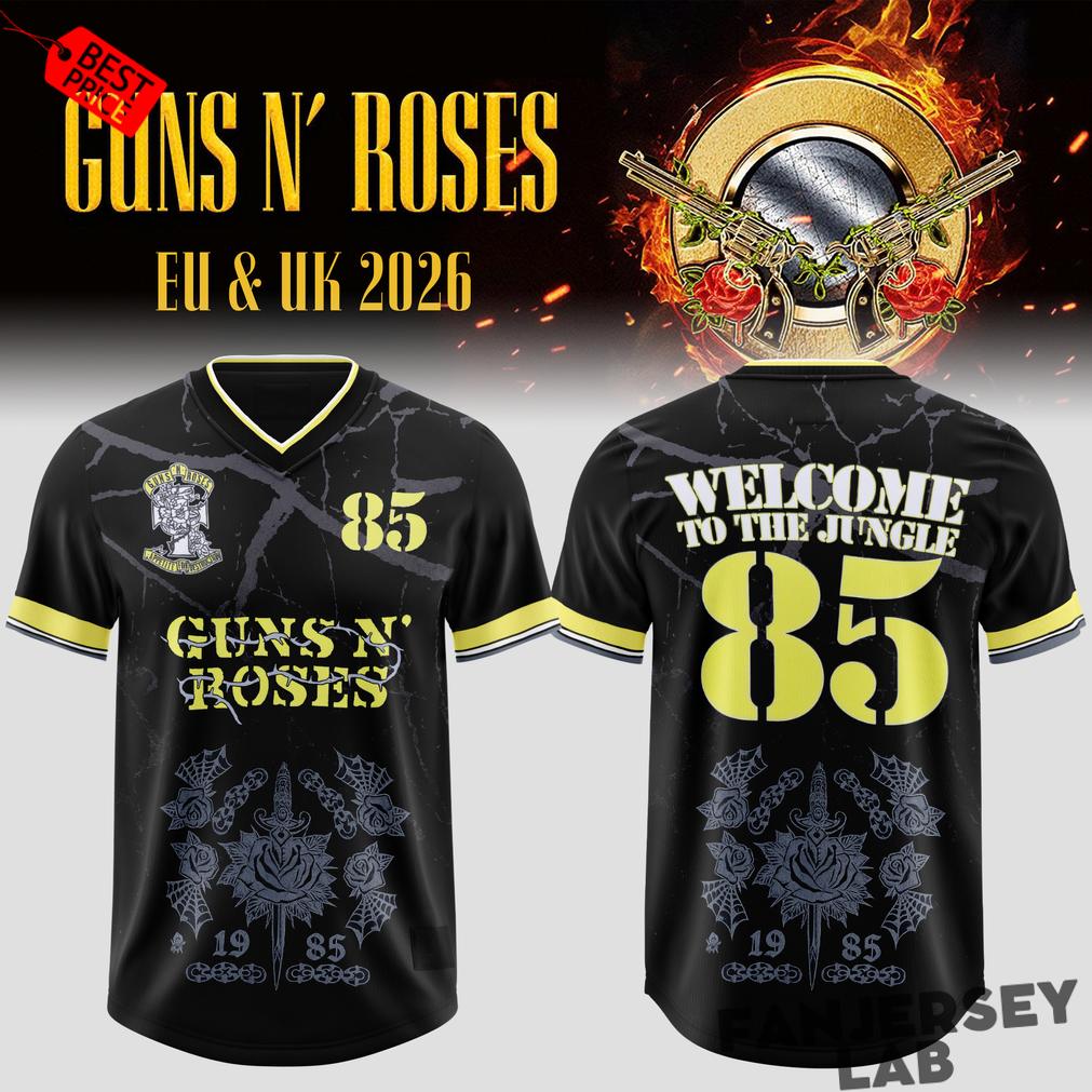 Guns N’ Roses World Tour 2026 Football Jersey Guns N’ Roses World Tour 2026 Football Jersey
