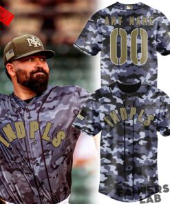 Indianapolis Indians 2026 Memorial Day Camo Custom Jersey