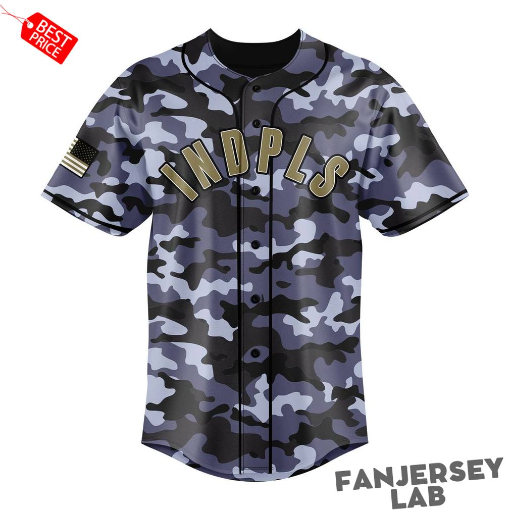 Indianapolis Indians 2026 Memorial Day Camo Custom Jersey Indianapolis Indians 2026 Memorial Day Camo Custom Jersey
