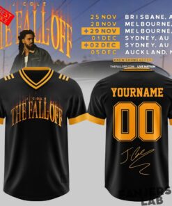 J. Cole The Fall-Off Tour Custom Football Jersey