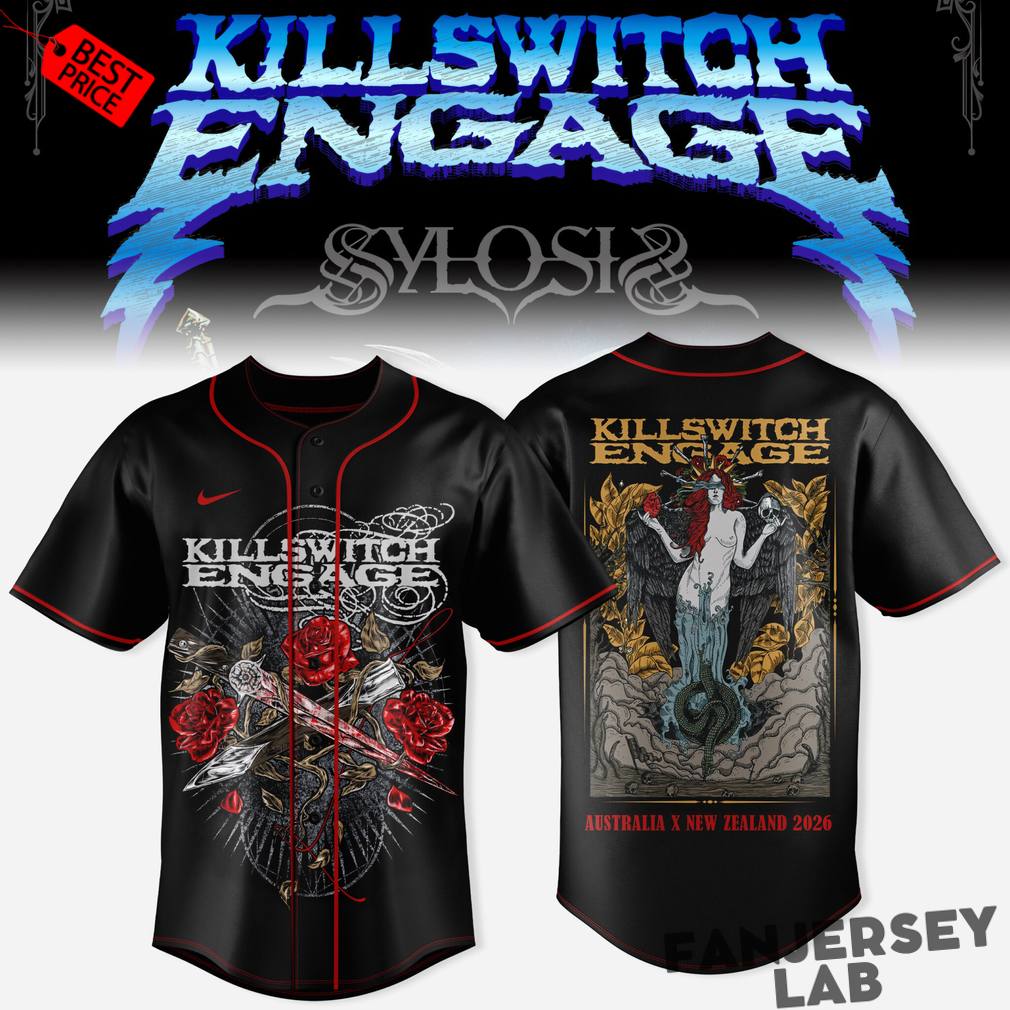 Killswitch Engage Australia and New Zealand Tour 2026 Special Baseball Jersey Killswitch Engage Australia and New Zealand Tour 2026 Special Baseball Jersey