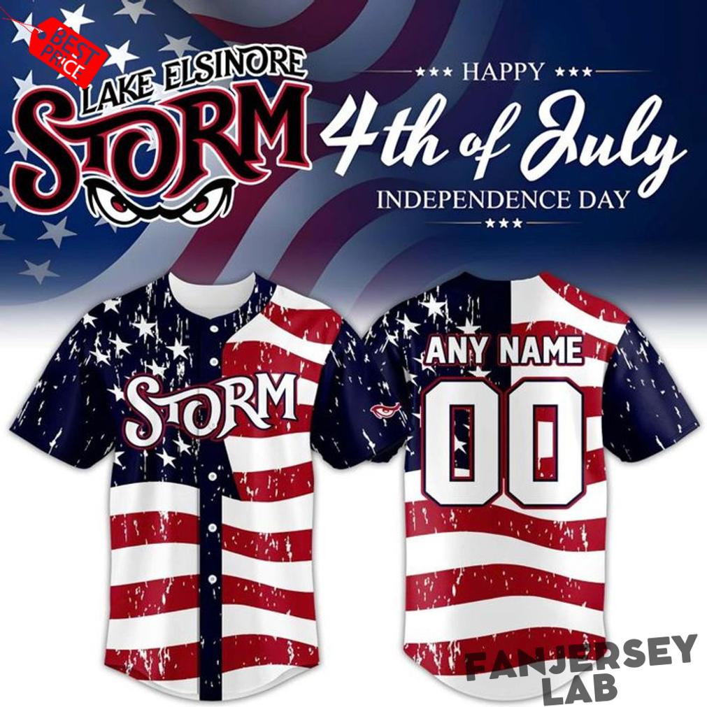 Lake Elsinore Storm 4th of July Baseball Jersey Lake Elsinore Storm 4th of July Baseball Jersey