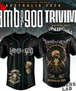 Lamb Of God & Trivium Co-Headline Australian Tour 2026 Special Baseball Jersey